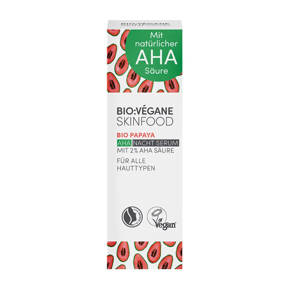 Bio Papaya AHA Nachtserum - BIO:VÉGANE SKINFOOD